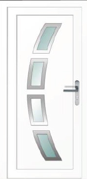 Inox fémbetétes bejárati ajtók