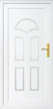 Klasszikus műanyag bejárati ajtók