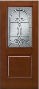 Üveges fa bejárati ajtók